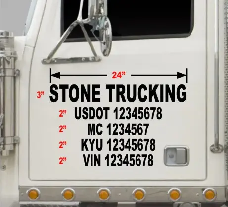 Basic Truck Decal Package