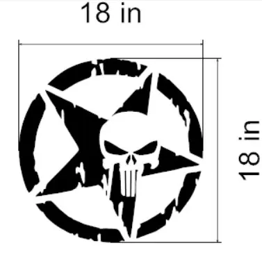 Custom Decals 18in x 18in Die Cut